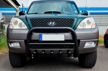 Кенгурятник WT003 Black (нерж) Hyundai Terracan 2001-2007 рр.