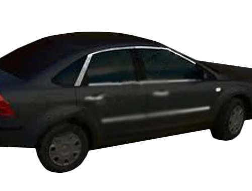 Верхня окантовка скла HB (6 шт, нерж.) для Ford Focus II 2005-2008 рр