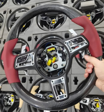 Кермо (Карбон + червоний) Porsche Boxster/Cayman 987 2004-2011 рр.