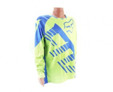 Футболка (Джерси) мужская L-(Polyester 100%), длинные рукава, свободный крой, салатово-синяя