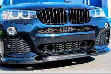Накладка на передній бампер (для M-Sport, Карбон) BMW X4 F26 2014-2018 рр.