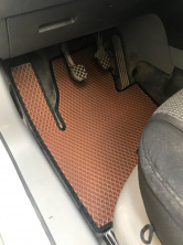 Килимки EVA (цегляні) 5 шт, передні та задні (для MAXI, 2 зсувних дверей) Volkswagen Caddy 2004-2010 рр.