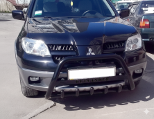 Кенгурятник WT004 Black (нерж.) Mitsubishi Outlander 2001-2006 рр.