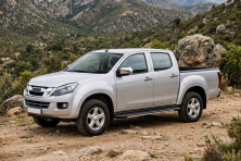 Бокові пороги Bosphore Grey (2 шт., Алюміній) Isuzu D-Max 2011-2019 рр.