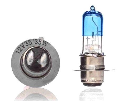 Лампа P15D-25-1 (1 ус) 12V 35W/35W (синяя) VDK-2