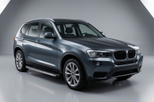 Бокові пороги BlackLine (2 шт., Алюміній) BMW X3 F25 2011-2018 рр.
