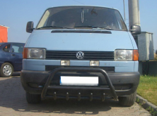 Кенгурятник WT003 Black (нерж) Volkswagen T4 Caravelle/Multivan 1990-2003 рр.