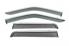 Вітровики з хромованим молдингом Niken Luxury (4 шт) Land Rover Freelander II 2006-2014 рр.