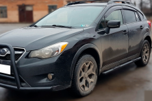 Бічні труби BB002 Black (2 шт., нерж.) Subaru XV 2011-2017 рр.