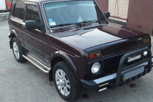 Кенгурятник QT006 Black (нерж.) Lada Niva та Urban 1977- рр.