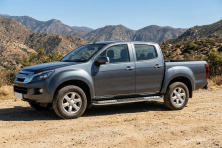 Бокові пороги Tayga V2 (2 шт., Алюміній) Isuzu D-Max 2011-2019 рр.