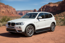 Бокові пороги Tayga Black (2 шт., Алюміній) BMW X3 F25 2011-2018 рр.
