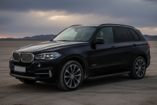Бокові пороги Allmond Black (2 шт., Алюміній) BMW X5 F15 2013-2018 рр.
