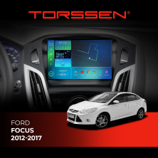 Штатна магнітола 2K Torssen Ford Focus 12-17 черная/серая с кнопками F9232 4G Carplay DSP