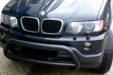 Кенгурятник WT015 Black (нерж) BMW X5 E53 1999-2006 рр.