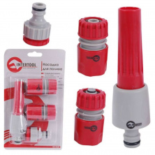 Насадка для полива с плавной регулировкой потока воды для коннектора 1/2, адаптер универсальный для коннектора 1/2 с внутренней резьбой 1/2 и 3/4,