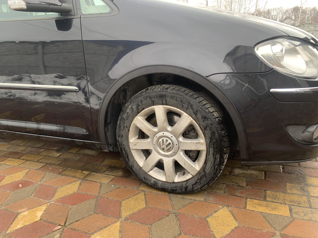 Накладки на арки (4 шт, чорні) 2006-2010, Металеві для Volkswagen Touran рр