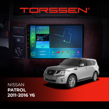 Штатна магнітола Torssen Nissan Patrol 11-16 Y6 FL9 4+64Gb 4G Carplay DSP