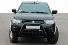 Кенгурятник Black (нерж.) Mitsubishi L200 2006-2015 рр.