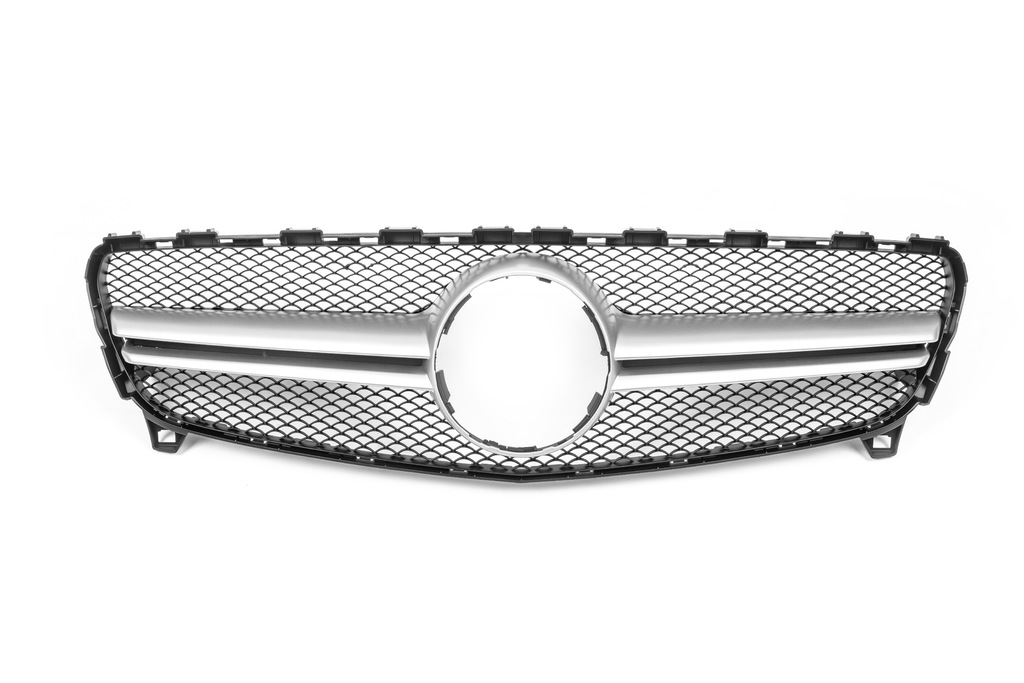 Передня решітка AMG Silver (2015-2018) для Mercedes A-сlass W176 рр