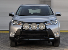 Кенгурятник WT018 Black (нерж) Toyota Rav 4 2013-2018 рр.