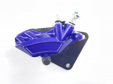 S-3508Суппорт тормозной (дисковый) 4T GY6 50/150 (передний двухпоршневой, тюнинг) (фиолетовый) GRBD