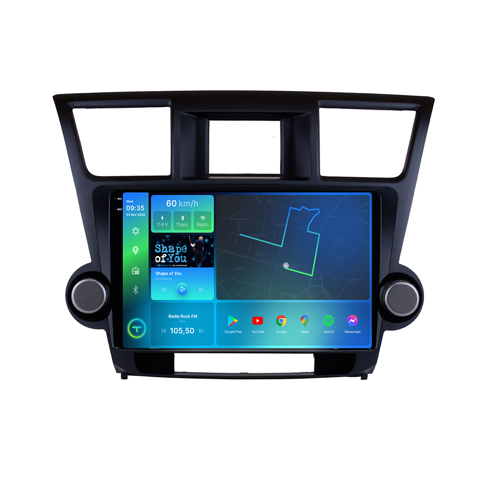 Штатна магнітола Torssen 2K Toyota Highlander XU 40 2010-2016 FL10 4+64Gb 4G Carplay DSP