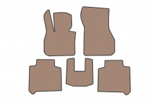 Гумові килимки Carsuit (2 ряди, Для F46, бежевий) BMW 2 серія Active Tourer F45/F46 2014-2021 рр.