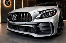 Передній бампер в зборі (дизайн C63 GT) Mercedes C-сlass W205 2014-2021 рр.