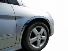 Накладки на арки (2011-2014, 4 шт, нерж) для Mercedes B-class W246 рр
