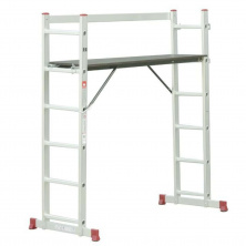 Лестница-платформа алюминиевая многофункциональная, 5 положений