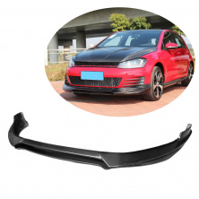 Накладка на передній бампер Lip V1 (для GTI HB 2012-2017, Карбон) Volkswagen Golf 7/E-Golf 2012-2020 рр.