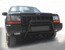 Кенгурятник WT004 Black (нерж) Jeep Grand Cherokee WJ 1999-2004 рр.