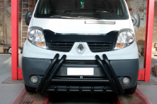 Кенгурятник F1-01 Black (нерж.) Opel Vivaro 2001-2015 рр.