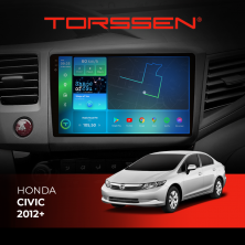 Штатна магнітола Torssen 2K Honda Civic 2012+ F9432 4G Carplay DSP