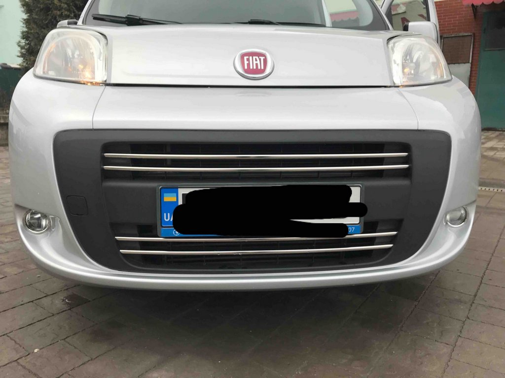 Накладка на решітку (4 част, нерж) OmsaLine - Італійська нержавійка для Peugeot Bipper