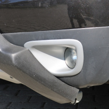 Накладки на противотуманки 2008-2013 (2 шт, ABS) Dacia Duster 2008-2018 рр.