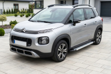 Бокові пороги Vision New Grey (2 шт., Алюміній) Citroen C-3 Aircross 2017-2024 рр.
