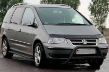 Кенгурятник WT004 Black (нерж) Volkswagen Sharan 1995-2010 рр.