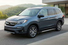 Бокові пороги New Vision Black (2 шт., алюміній) Honda Pilot 2015-2022 рр.