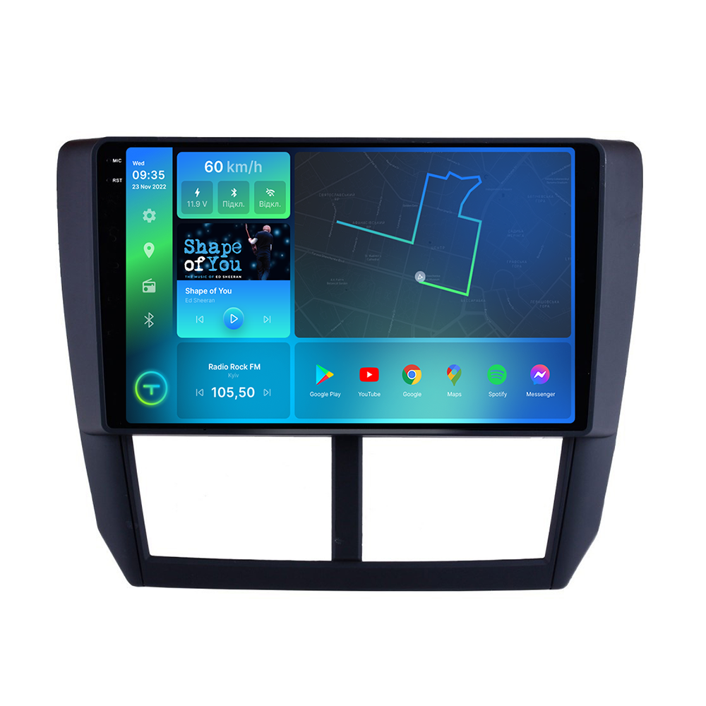 Штатна магнітола Torssen 2K Subaru Forester 09-13 FL9 4+64Gb 4G Carplay DSP