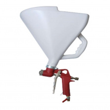 Пистолет для нанесения штукатурки пневматический. три форсунки: 4, 6, 8 мм, В/Б металл, 9000 мл, 3-6 бар