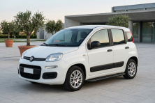 Бокові пороги Bosphore Black (2 шт., Алюміній) Fiat Panda 2011-2023 рр.