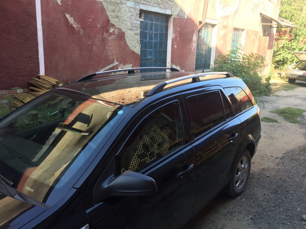 Алюмінієві рейлінги (Caravan, хром) для Opel Astra H 2004-2013 рр