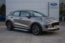 Бокові пороги Rainbow (2 шт., Алюміній) Ford Puma 2019- рр.