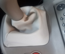 Чохол КПП (шкіра) (сірий) Renault Kangoo 2008-2020 рр.