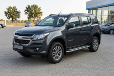 Бокові пороги Maydos V2 (2 шт., Алюміній ↗ нерж) Chevrolet Trailblazer 2012-2019 рр.