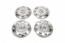 Ковпаки з нержавійки Пелюстки (1-катковий, 4 шт) Mercedes Sprinter W907/W910 2018- рр.
