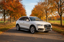 Бокові пороги Mevsim Grey (2 шт., Алюміній) Audi Q3 2011-2019 рр.