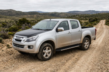 Бокові пороги Duru (2 шт., Алюміній) Isuzu D-Max 2011-2019 рр.